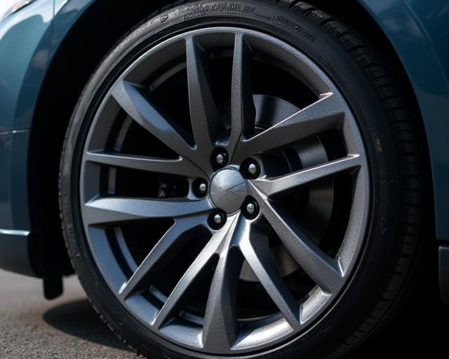 Stessi cerchi in lega puliti e lucenti